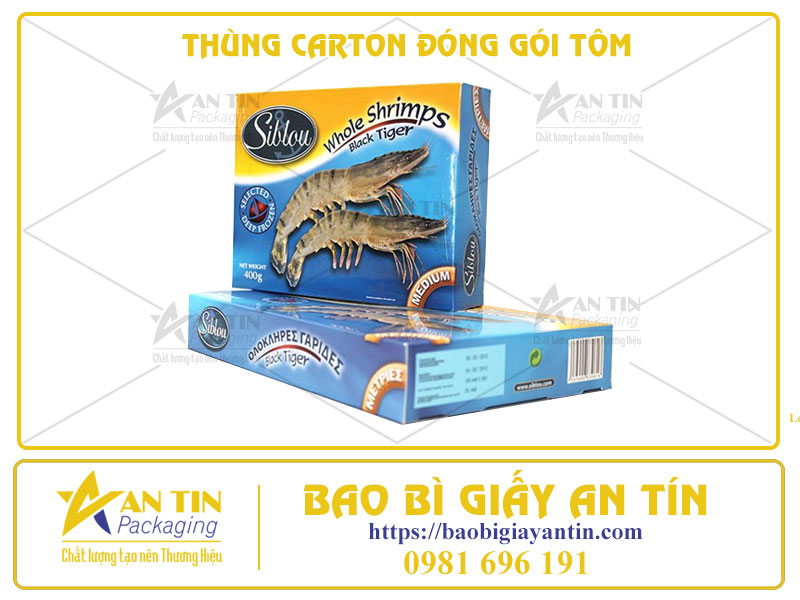 5 YẾU TỐ QUYẾT ĐỊNH CHẤT LƯỢNG THÙNG CARTON ĐÓNG GÓI TÔM
