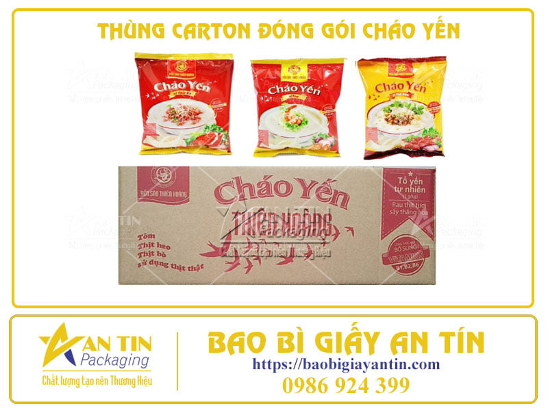 BA CÔNG NGHỆ IN THÙNG CARTON ĐÓNG GÓI CHÁO YẾN PHỔ BIẾN HIỆN NAY