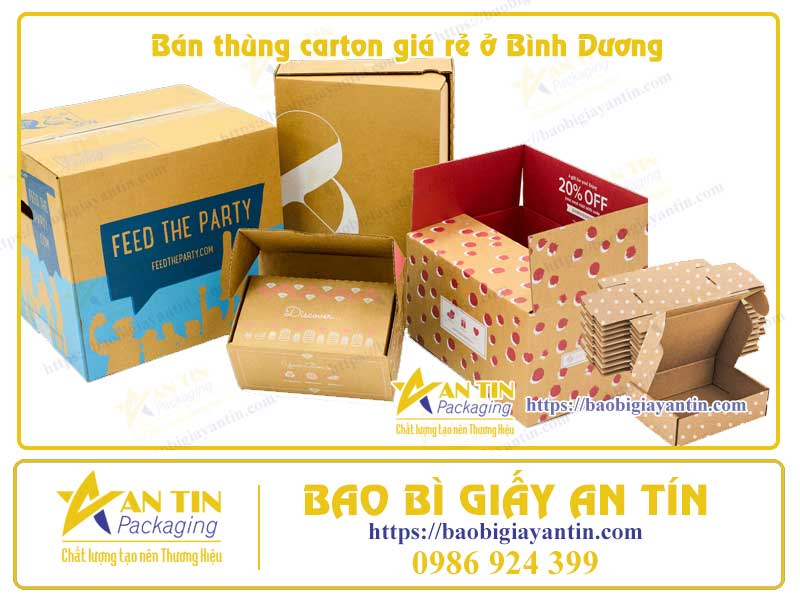 Bán thùng carton giá rẻ ở Bình Dương