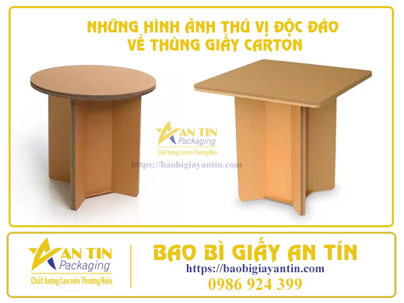 NHỮNG HÌNH ẢNH THÚ VỊ ĐỘC ĐÁO VỀ THÙNG GIẤY CARTON