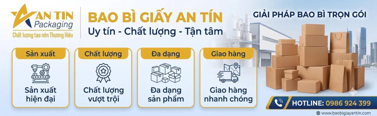 Bao Bì Giấy An Tín cung cấp thùng carton đựng mỹ phẩm chất lượng, giá tốt