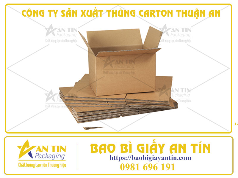CÔNG TY SẢN XUẤT THÙNG CARTON THUẬN AN – ĐÁP ỨNG ĐẦY ĐỦ CÁC TIÊU CHUẨN