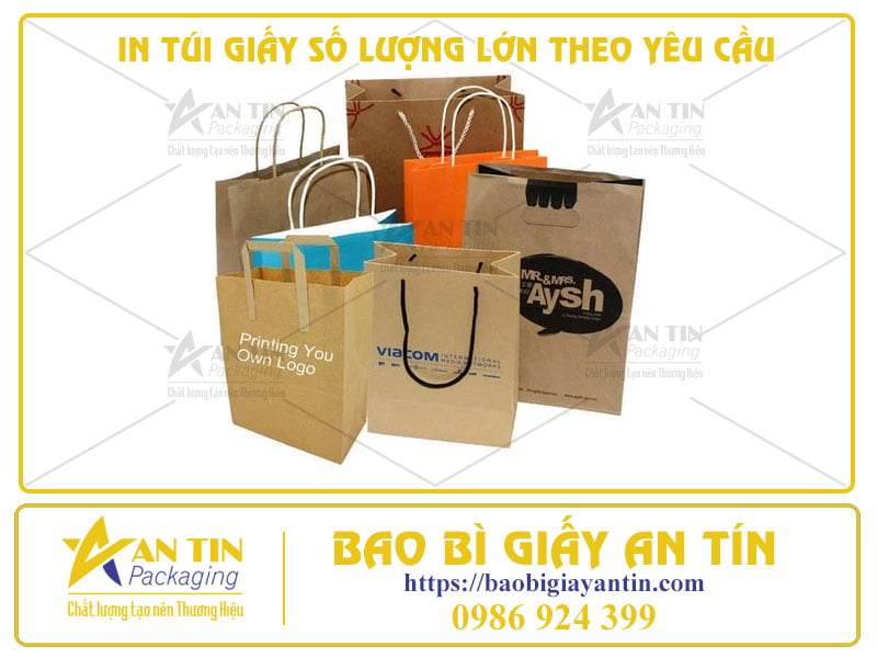 DỊCH VỤ IN TÚI GIẤY SỐ LƯỢNG LỚN THEO YÊU CẦU – GIÁ TỐT NHẤT THỊ TRƯỜNG
