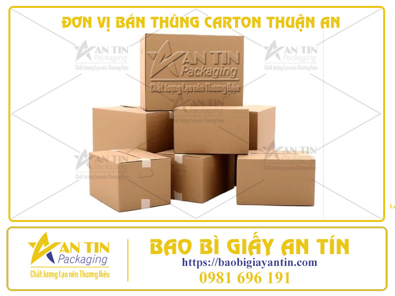 ĐƠN VỊ BÁN THÙNG CARTON THUẬN AN – GIÁ RẺ NHẤT THỊ TRƯỜNG