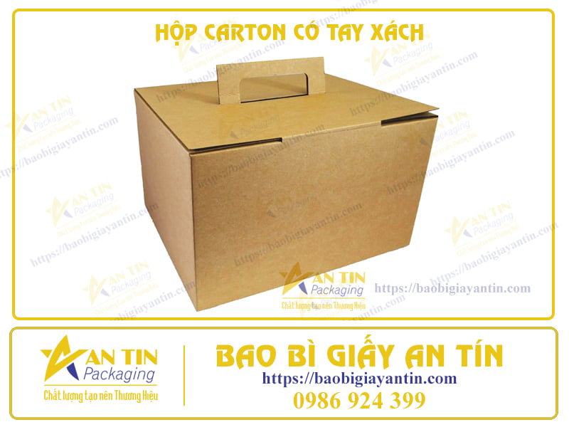 NĂM TIÊU CHUẨN QUYẾT ĐỊNH HỘP CARTON CÓ TAY XÁCH CHẤT LƯỢNG