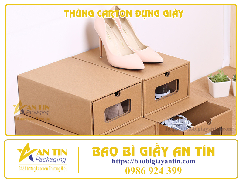 NHỮNG MẪU THÙNG CARTON ĐỰNG GIÀY PHỔ BIẾN NHẤT HIỆN NAY