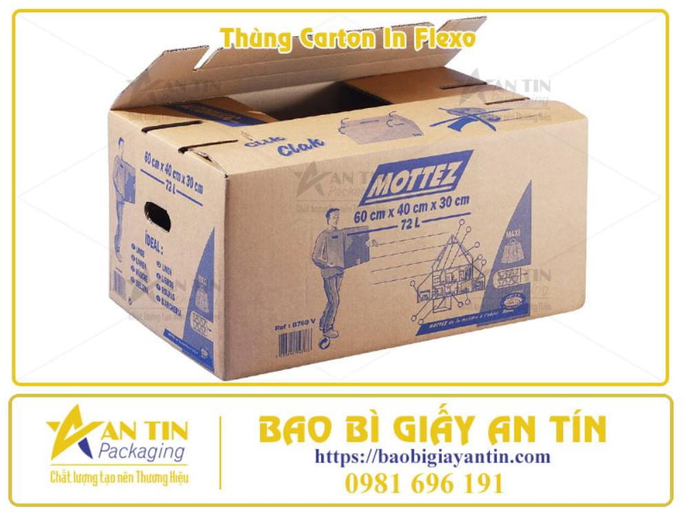Hình thức in flexo trên thùng carton