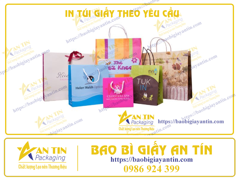 In Túi Giấy Theo Yêu Cầu - Tạo Dấu Ấn Riêng Cho Sản Phẩm Và Thương Hiệu