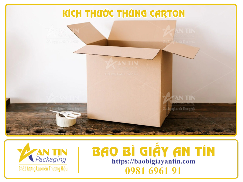 KÍCH THƯỚC THÙNG CARTON HƯỚNG DẪN XÁC ĐỊNH KÍCH THƯỚC PHÙ HỢP