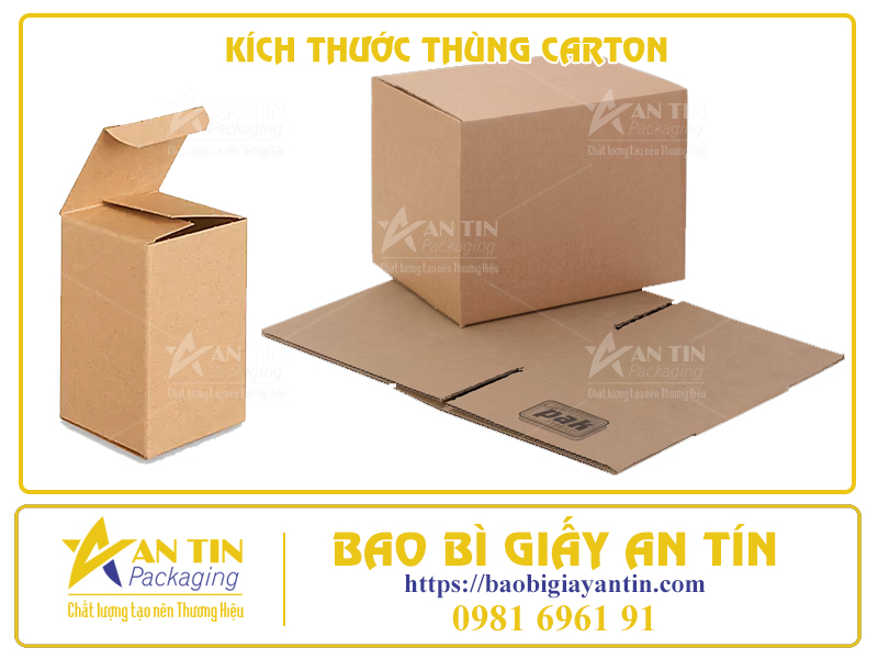KÍCH THƯỚC THÙNG CARTON HƯỚNG DẪN XÁC ĐỊNH KÍCH THƯỚC PHÙ HỢP