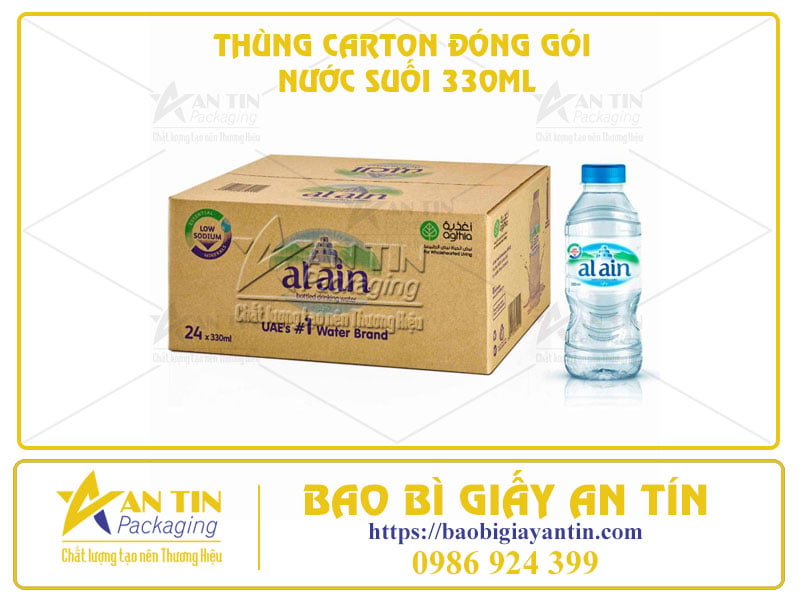 Phân Loại 2 Công Nghệ In Ấn Thùng Carton Đóng Gói Nước Suối 330ml