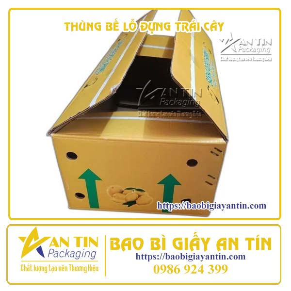 Thùng bế lỗ đựng trái cây