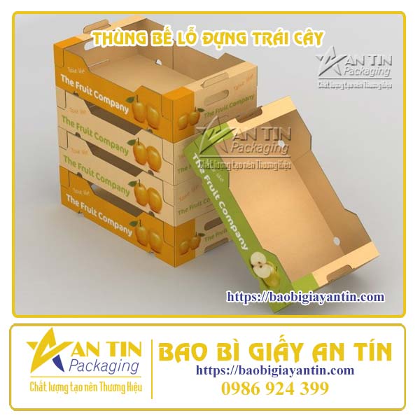 Thùng bế lỗ đựng trái cây