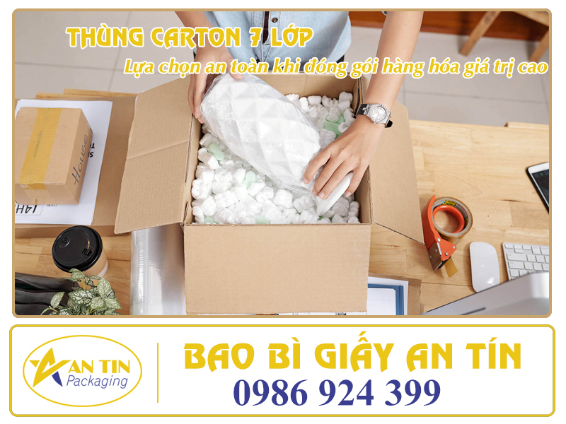 THÙNG CARTON 7 LỚP – LỰA CHỌN AN TOÀN KHI ĐÓNG GÓI HÀNG HÓA GIÁ TRỊ CAO