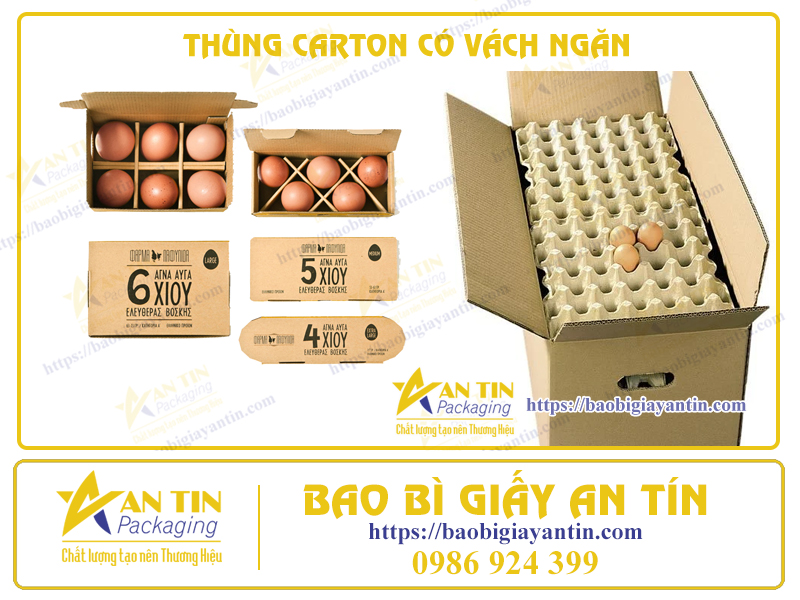 ỨNG DỤNG THÙNG CARTON CÓ VÁCH NGĂN TRONG ĐÓNG GÓI HÀNG HÓA