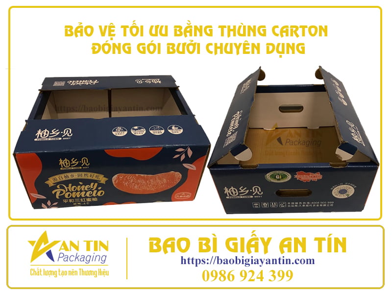 Thùng carton đóng gói bưởi chất lượng