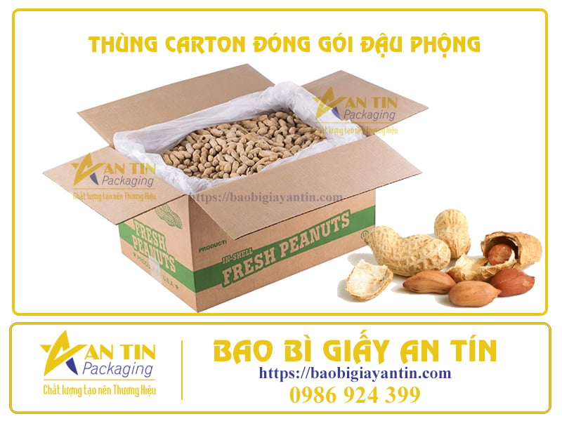 3 ĐẶC ĐIỂM QUAN TRỌNG KHI ĐẶT MUA THÙNG CARTON ĐÓNG GÓI ĐẬU PHỘNG
