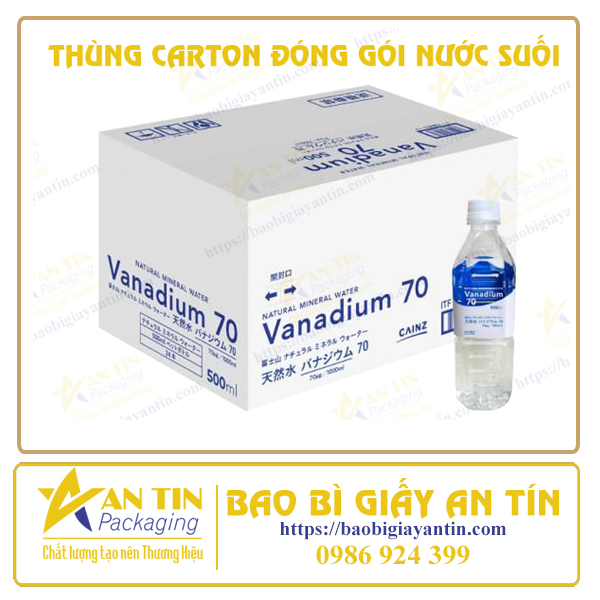 THÙNG CARTON ĐÓNG GÓI NƯỚC SUỐI