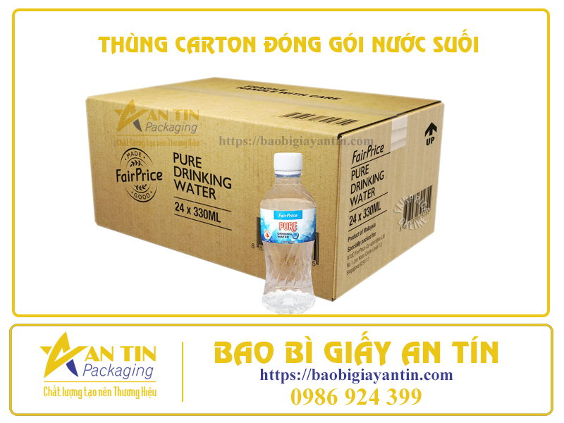 TOP 5 LÝ DO SỬ DỤNG THÙNG CARTON ĐÓNG GÓI NƯỚC SUỐI