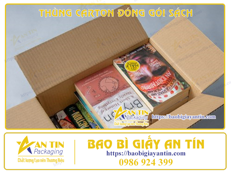 THÙNG CARTON ĐÓNG GÓI SÁCH THEO YÊU CẦU – NÂNG NIU TRỌN VẸN TỪNG CON CHỮ