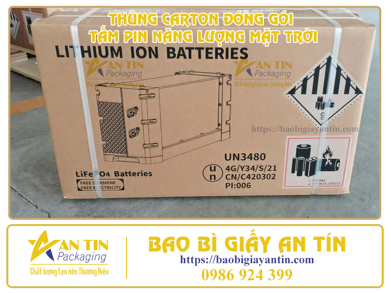 VẬN CHUYỂN AN TOÀN VỚI THÙNG CARTON ĐÓNG GÓI TẤM PIN NĂNG LƯỢNG MẶT TRỜI