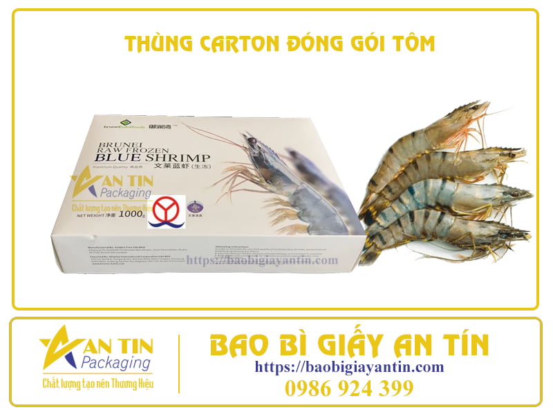 MỘT SỐ LƯU Ý KHI ĐẶT MUA THÙNG CARTON ĐÓNG GÓI TÔM