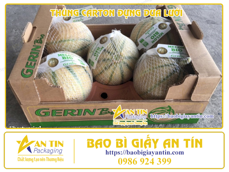 THÙNG CARTON ĐỰNG DƯA LƯỚI