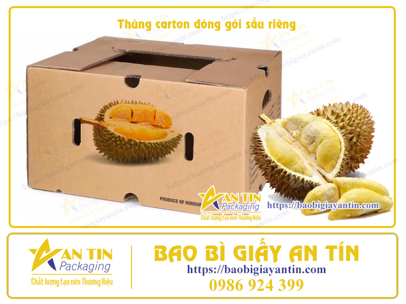 Sản Phẩm Đặc Biệt Thùng Carton 7 Lớp Sầu Riêng Chống Thấm – Đẳng Cấp và Tiện Lợi