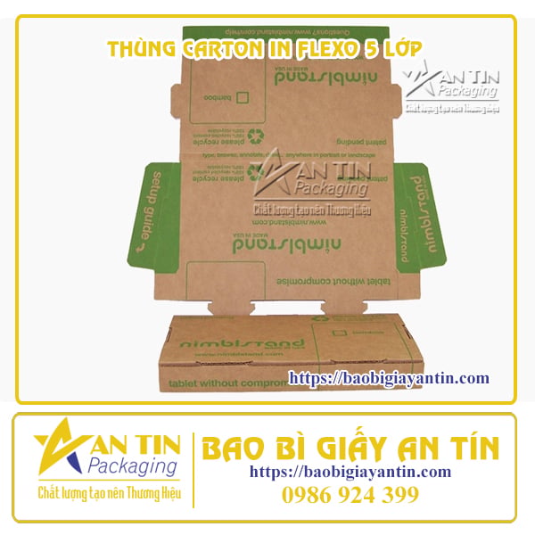 Thùng carton in Flexo 5 lớp