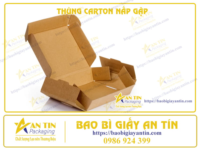 5 TÍNH NĂNG TUYỆT VỜI CỦA THÙNG CARTON NẮP GẬP – TIẾT KIỆM THỜI GIAN ĐÓNG GÓI