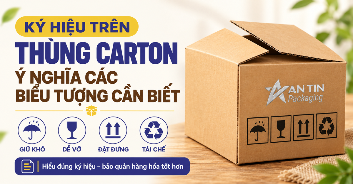 Ký hiệu trên thùng carton: Ý nghĩa các biểu tượng cần biết